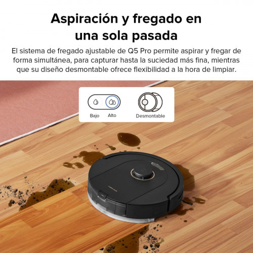 Roborock Q5 Pro Robot Aspirador y Fregasuelos con Succión de 5500 Pa