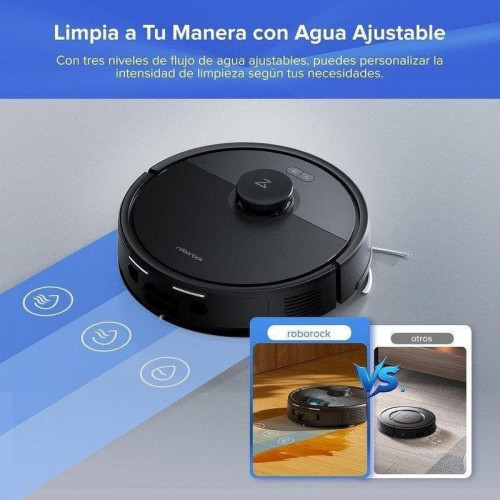 Roborock Q7L5+ Robot aspirador con autovaciado 8000Pa sistema antienredos AutoBoost alfombras negro