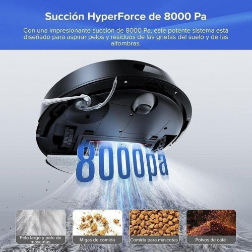 Roborock Q7L5+ Robot aspirador con autovaciado 8000Pa sistema antienredos AutoBoost alfombras negro