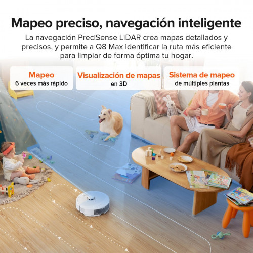 Roborock Q8 Max Robot Aspirador con Succión de 5500 Pa