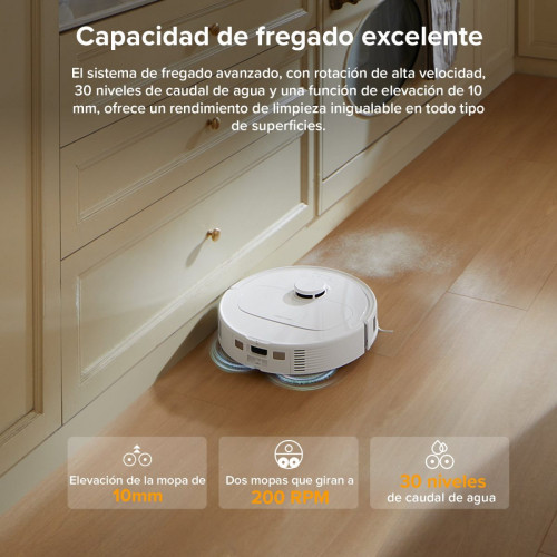 |Roborock QV 35A (Qrevo S mejorado) Robot Aspirador y Fregasuelos con Estación Multifuncional
