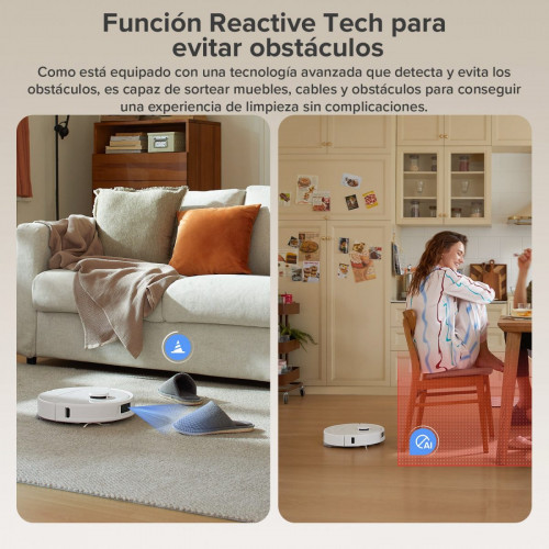 Roborock QV 35A Set (Qrevo S mejorado) Robot Aspirador y Fregasuelos con Estación Multifuncional