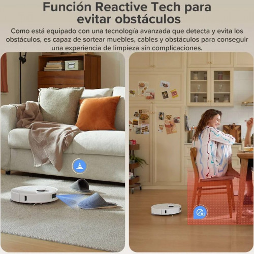 Roborock QV 35A Set Robot Aspirador y Fregasuelos con Estación Multifuncional