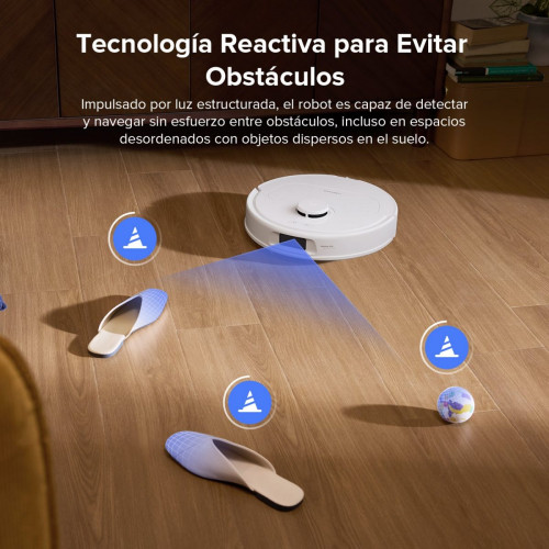 Roborock QV 35S Set Robot Aspirador y Fregasuelos con Estación Multifuncional