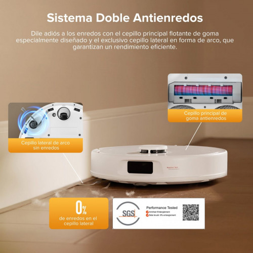 Roborock QV 35S Set Robot Aspirador y Fregasuelos con Estación Multifuncional