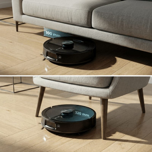 Robot aspirador con IA y navegación láser Cecotec Conga M90 Dark