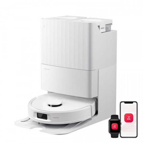 Robot aspirador con mopa Roborock Qrevo S Pro: succión de 18 500 Pa y base multifuncional