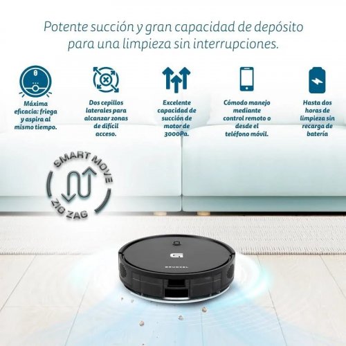 Robot Aspirador Grunkel I-dancer Gyro/ Friegasuelos/ Control