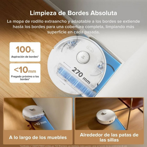 Robot aspirador Roborock Qrevo Curv 2 Flow LiDAR PreciSense Mopa