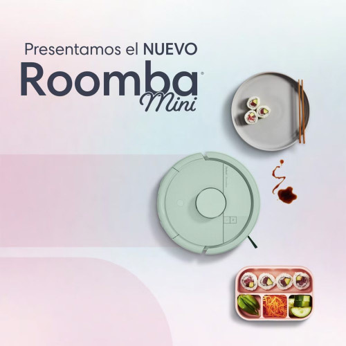 Robot aspirador Roomba® Mini con Base AutoEmpty™ con 90 días de autovaciado y 7.000 Pascales Verde