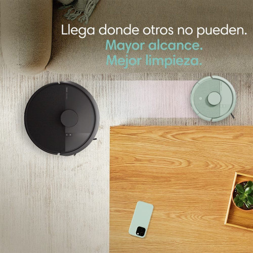 Robot aspirador Roomba® Mini con Base AutoEmpty™ con 90 días de autovaciado y 7.000 Pascales Verde