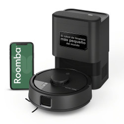 Robot aspirador Roomba® Mini con Base AutoEmpty™ con 90 días de autovaciado y 7.000 Pascales Negro