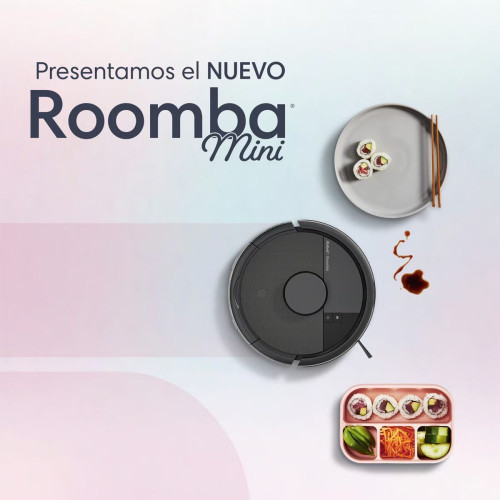 Robot aspirador Roomba® Mini con Base AutoEmpty™ con 90 días de autovaciado y 7.000 Pascales Negro