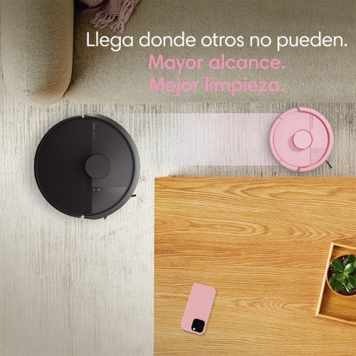Robot aspirador Roomba® Mini con Base AutoEmpty™ con 90 días de autovaciado y 7.000 Pascales Rosa