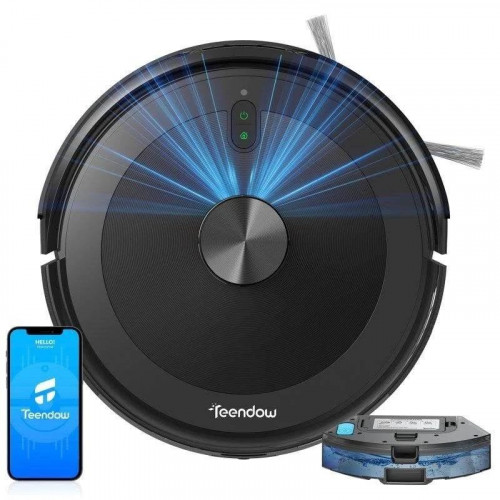 Robot Aspirador Teendow D10S MAX con Autovaciado Navegación LDS 3000 Pa Control por Voz