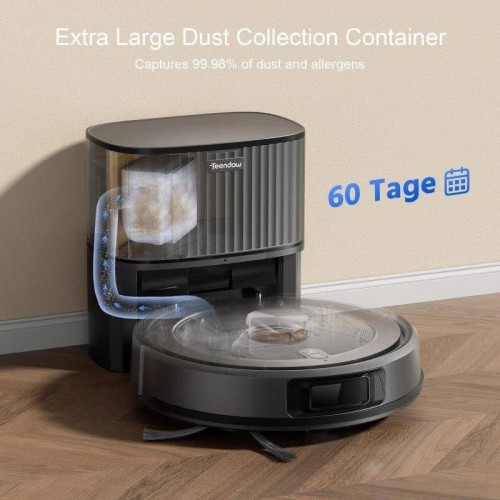 Robot Aspirador Teendow D10S MAX con Autovaciado Navegación LDS 3000 Pa Control por Voz