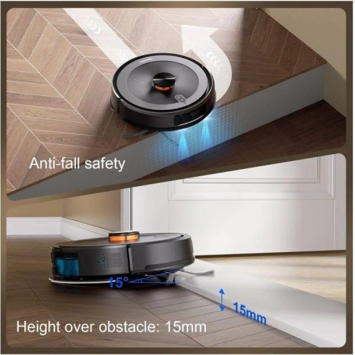 Robot Aspirador Teendow D10S MAX con Autovaciado Navegación LDS 3000 Pa Control por Voz