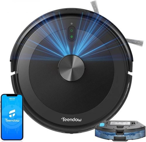 Robot Aspirador Teendow D10s Plus 5000 Pa de potencia de succión batería de 3200 mah