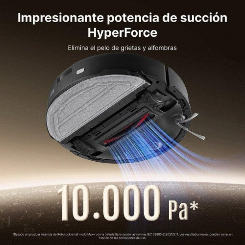 Robot aspirador y fregasuelos Roborock Q10 Pf+ con navegación LiDAR y autovaciado 10.000 Pa control por app
