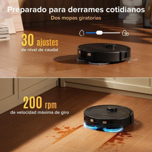 Robot aspirador y fregasuelos Roborock Qrevo S Pro 18.500 Pa navegación LiDAR base multifunción control por app