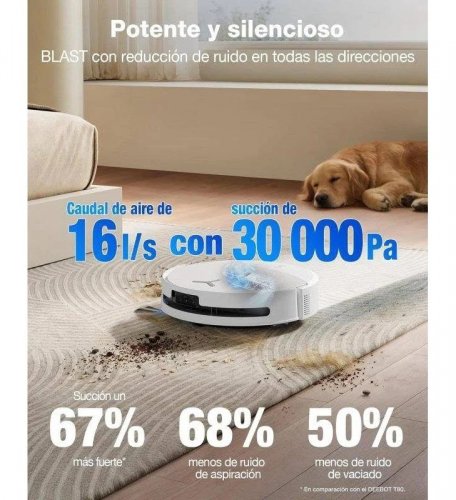 Robot Aspirador y Friegasuelos Ecovacs Deebot T90 Omni