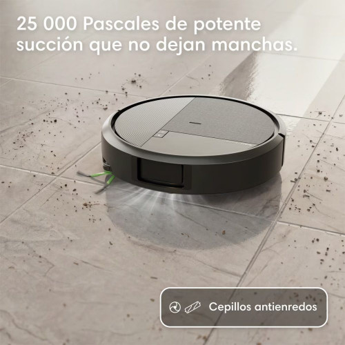 Robot aspirador y friegasuelos Roomba® Plus 575 Combo Base AutoWash multifunción, 25.000Pa, Lava y seca con calor, IA PrecisionVision™ Negros
