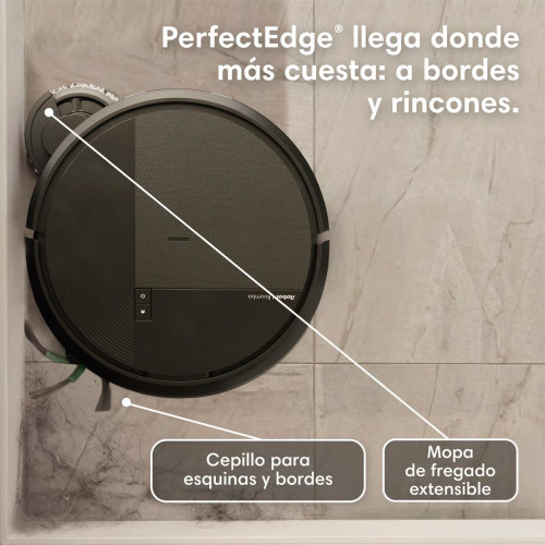 Robot aspirador y friegasuelos Roomba® Plus 575 Combo Base AutoWash multifunción, 25.000Pa, Lava y seca con calor, IA PrecisionVision™ Negros