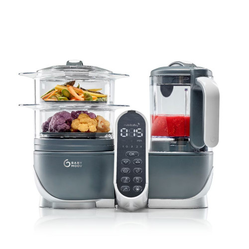 Robot de cocina BabyMoov Nutribaby (+) Gris oscuro