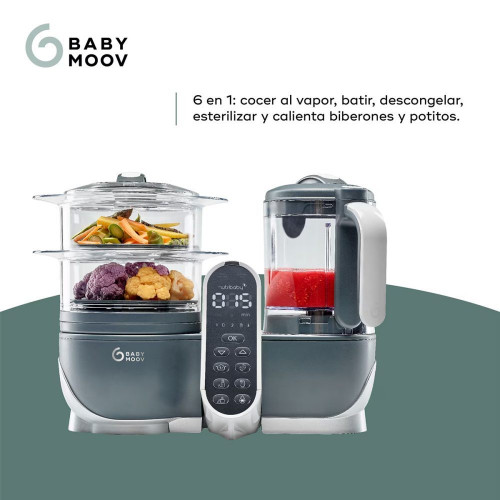 Robot de cocina BabyMoov Nutribaby (+) Gris oscuro