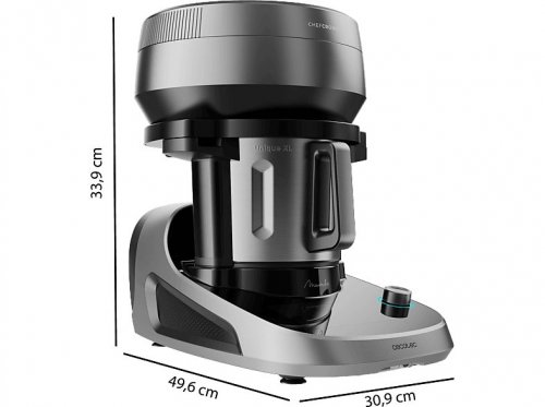 Robot de cocina - Cecotec Mambo CooKing Total Gourmet, 2200W, 4.5 l, 45 Funciones, 1000 recetas, Dispensador, Panel táctil, Autolimpieza, Wi-Fi, Inox