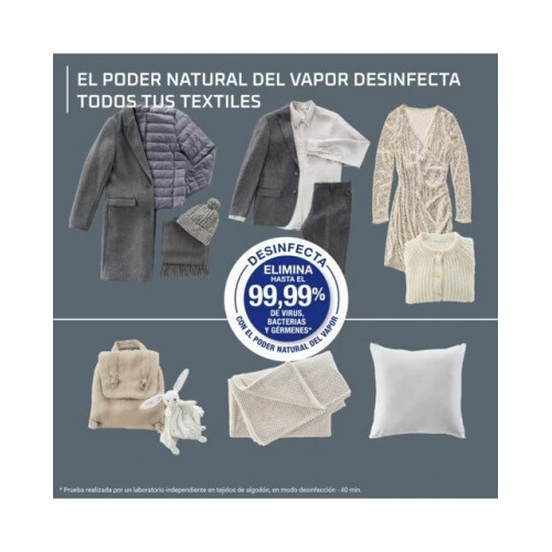 Robot de planchado Rowenta Care for you First elimina arrugas, olores y desinfecta Azul oscuro