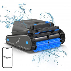 Robot Piscina Limpiafondos y Paredes U8 Negro, APP EVERCROSS BOT