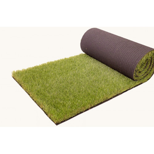 Rollo de Césped artificial Laredo 2x10m de 33 mm de altura de fibras y 27300 puntadas m2
