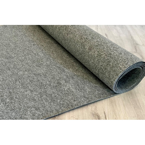 Rollo de moqueta Ferial polipropileno gris jaspeado altura de la fibra 2.5 mm 2 x 30 m