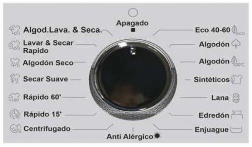 ROMMER A1409 Blanco - Lavadora Secadora 9KG 6KG 1400RPM