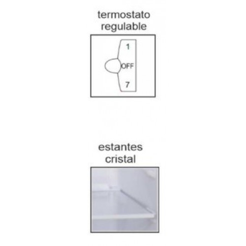 ROMMER FCE-245 Blanco - Frigorífico Combi Cíclico