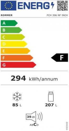 ROMMER FCH 396 NF - Frigorífico Combi No Frost