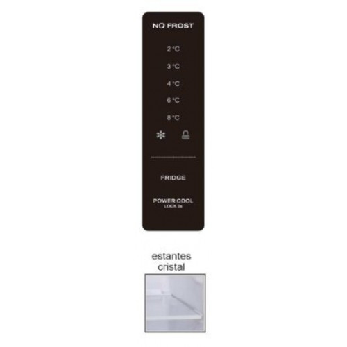 ROMMER FCH 406 NF INOX - Frigorífico Combi No Frost