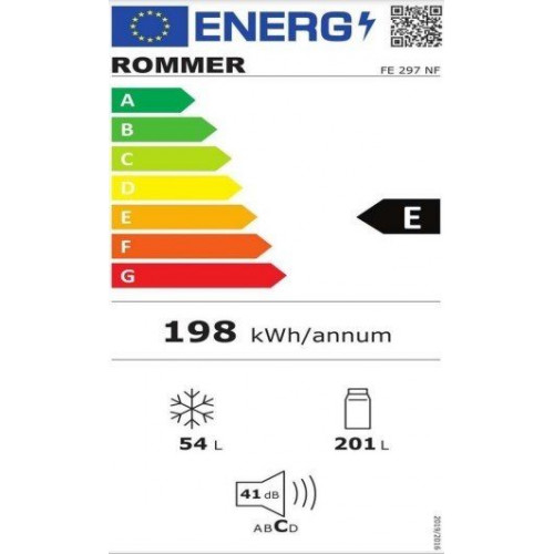 ROMMER FE 297 NF Blanco - Frigorífico Dos Puertas No Frost