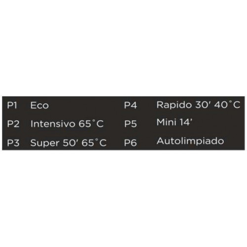 ROMMER INTEGRA 60 Negro - Lavavajillas 60CM 12 Servicios