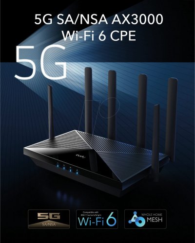 ROUTER 5G WLAN, 5G NR SA / NSA, 2976 MBPS