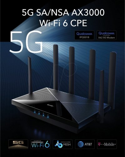ROUTER 5G WLAN, 5G NR SA / NSA, 2976 MBPS