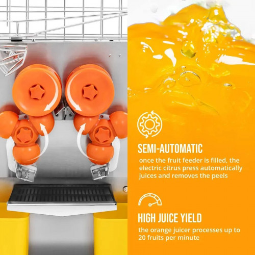 Royal Catering Exprimidor de Naranjas Eléctrico Semiautomático 120 W 10013382