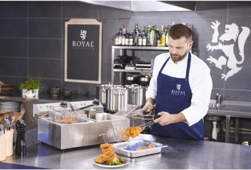 Royal Catering Freidora eléctrica 2 x 10 L