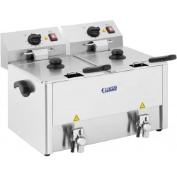Royal Catering Freidora eléctrica 2 x 13 Litros