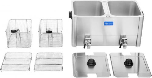 Royal Catering Freidora eléctrica 2 x 13 Litros