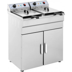Royal Catering Freidora eléctrica 2 x 16 L