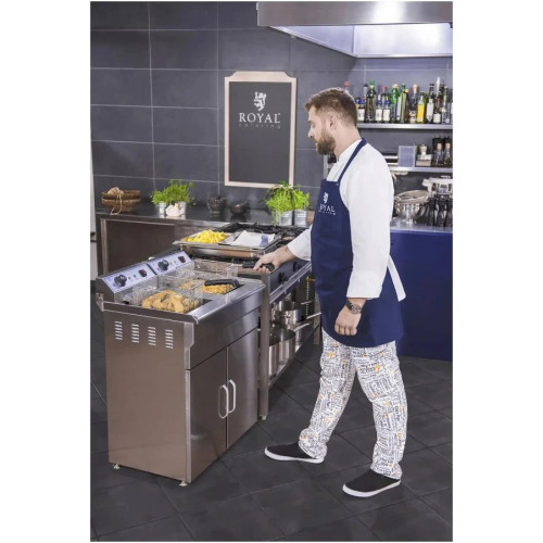 Royal Catering Freidora eléctrica 2 x 16 L