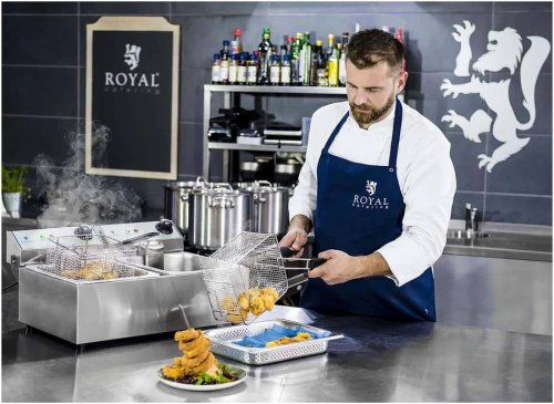 Royal Catering Freidora eléctrica 2 x 16 litros