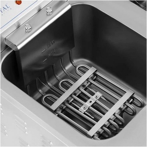 Royal Catering Freidora eléctrica doble 2 x 16 L 10012010